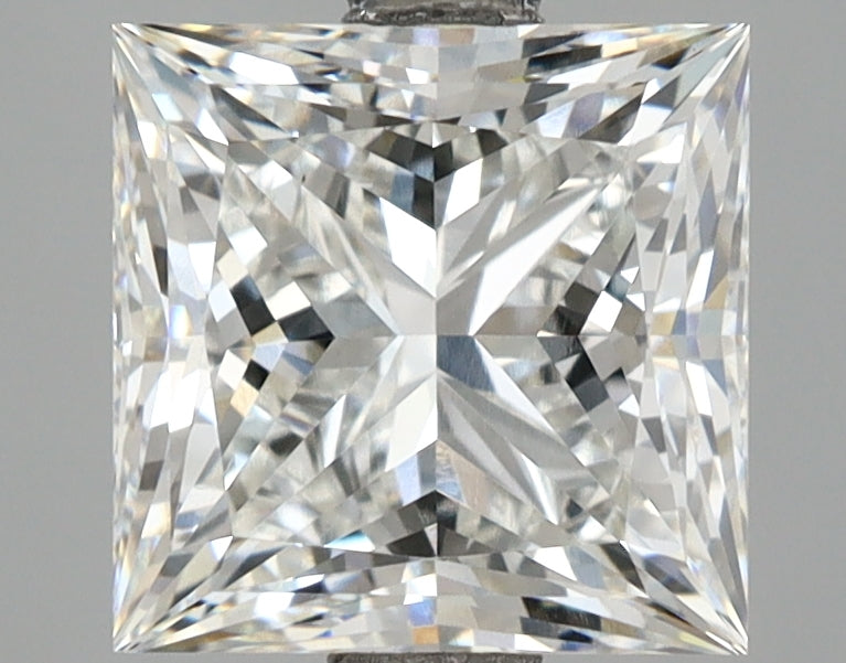 3.13 Carat Princess Shaped, Ideal Cut, F Color, VVS2 Clarity, IGI Certified Lab Grown Diamond