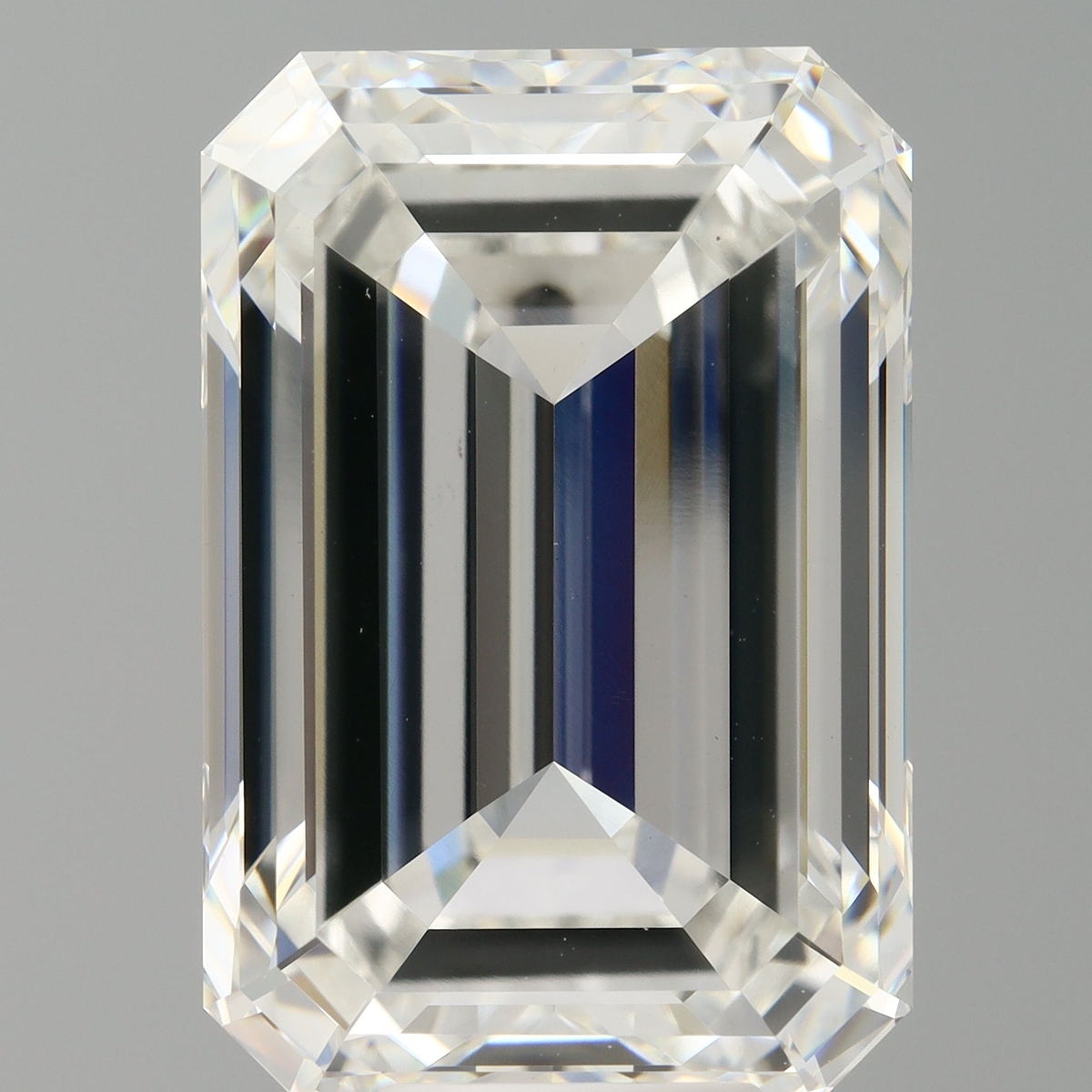 10.55 Carat Emerald Shaped, Ideal Cut, F Color, VVS2 Clarity, IGI Certified Lab Grown Diamond