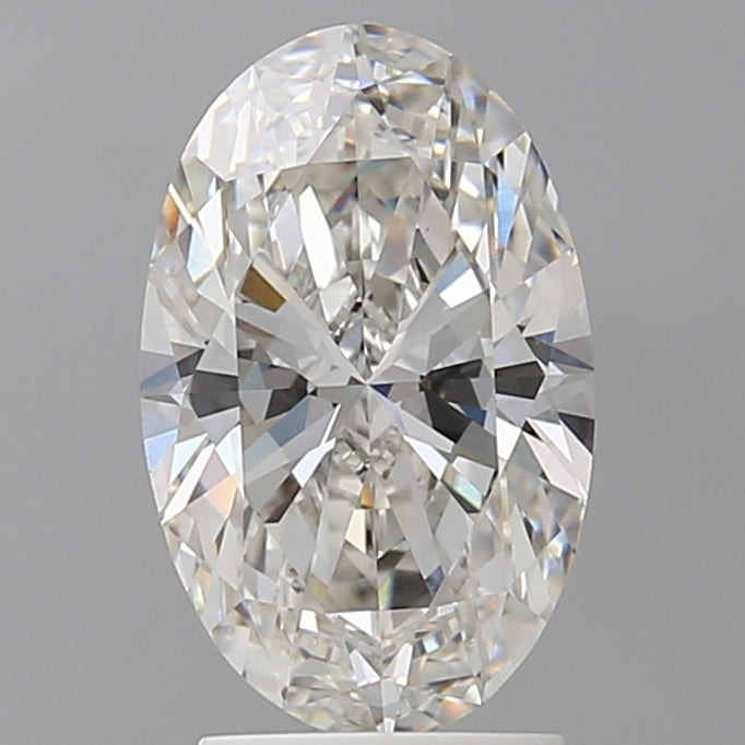 2.48 Carat Oval Shaped, Ideal Cut, F Color, VVS2 Clarity, IGI Certified Lab Grown Diamond