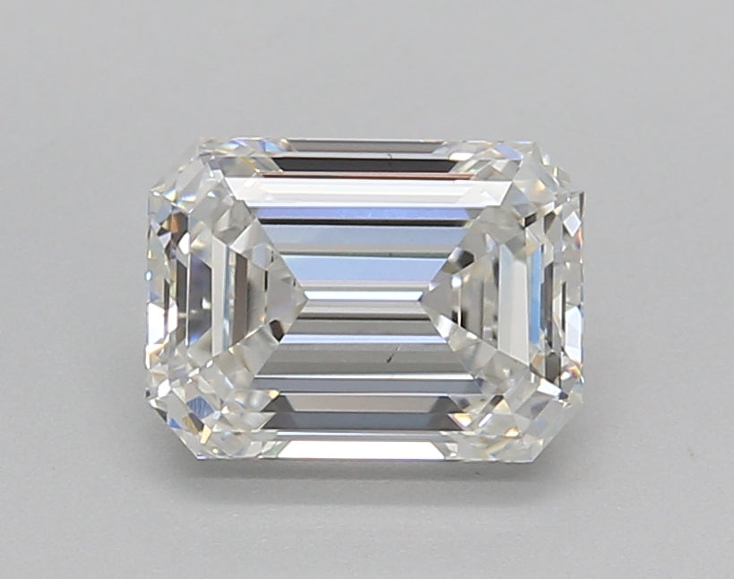 1.50 Carat Emerald Shaped, Excellent Cut, F Color, VS1 Clarity, IGI Certified Lab Grown Diamond