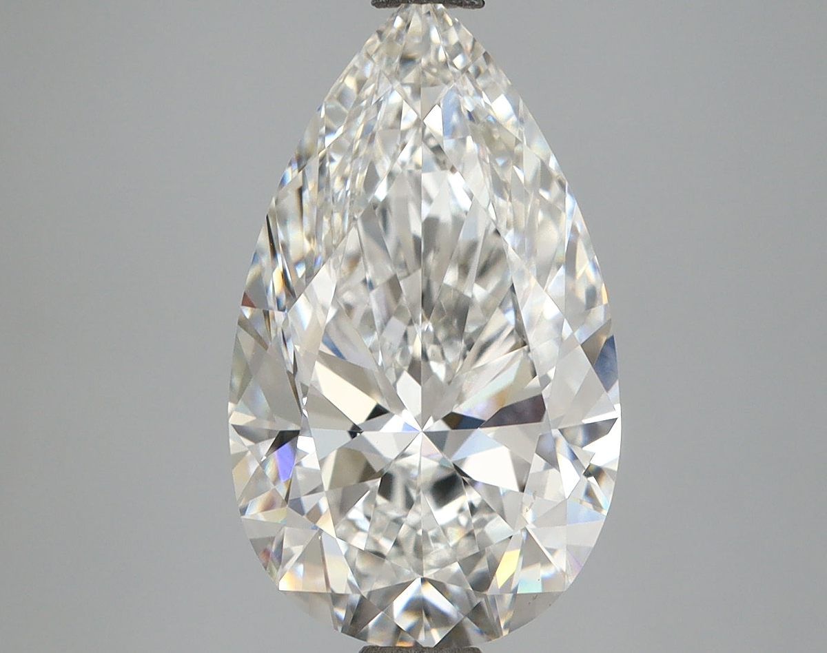 5.03 Carat Pear Shaped, Excellent Cut, E Color, VVS2 Clarity, IGI Certified Lab Grown Diamond
