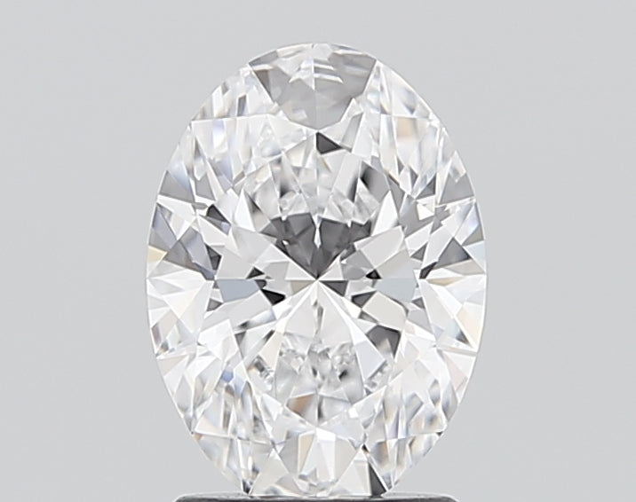 1.61 Carat Oval Shaped, Ideal Cut, D Color, VVS2 Clarity, IGI Certified Lab Grown Diamond