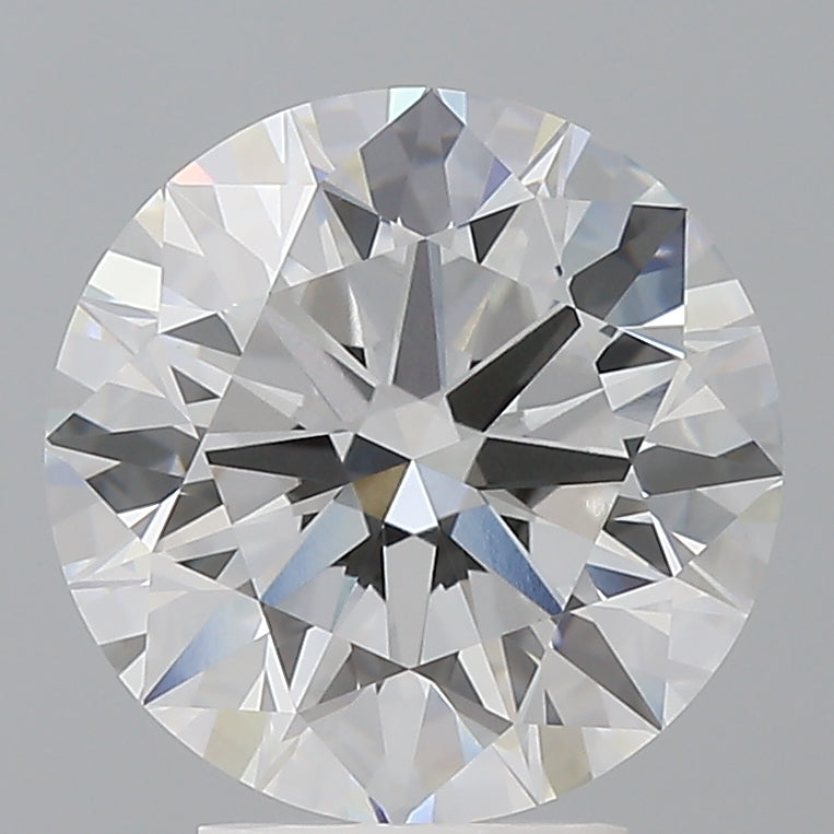 4.07 Carat Round Shaped, Ideal Cut, E Color, VVS2 Clarity, IGI Certified Lab Grown Diamond
