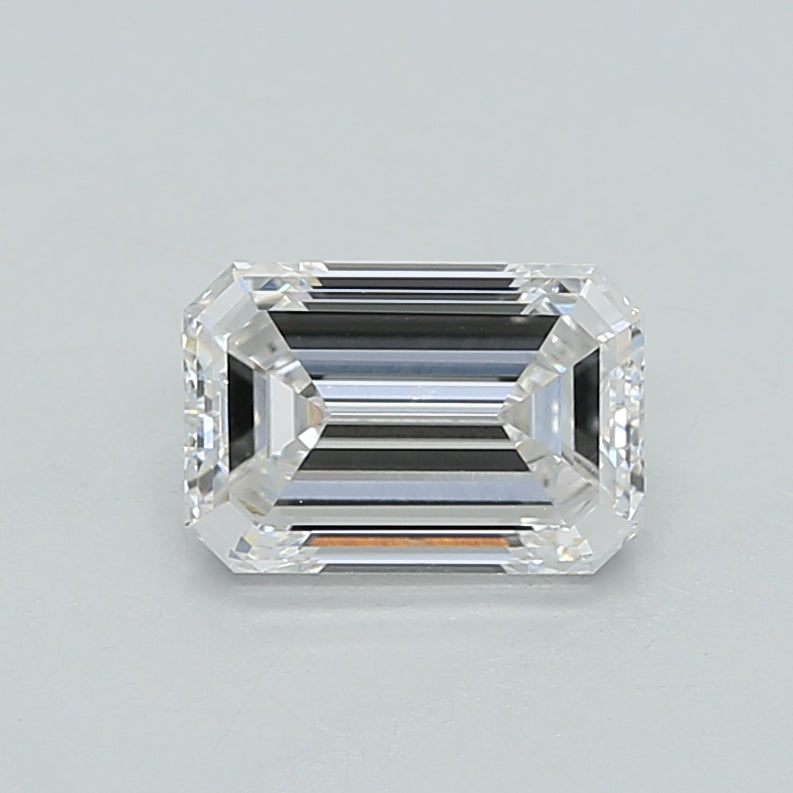 1.05 Carat Emerald Shaped, Excellent Cut, F Color, VVS1 Clarity, IGI Certified Lab Grown Diamond