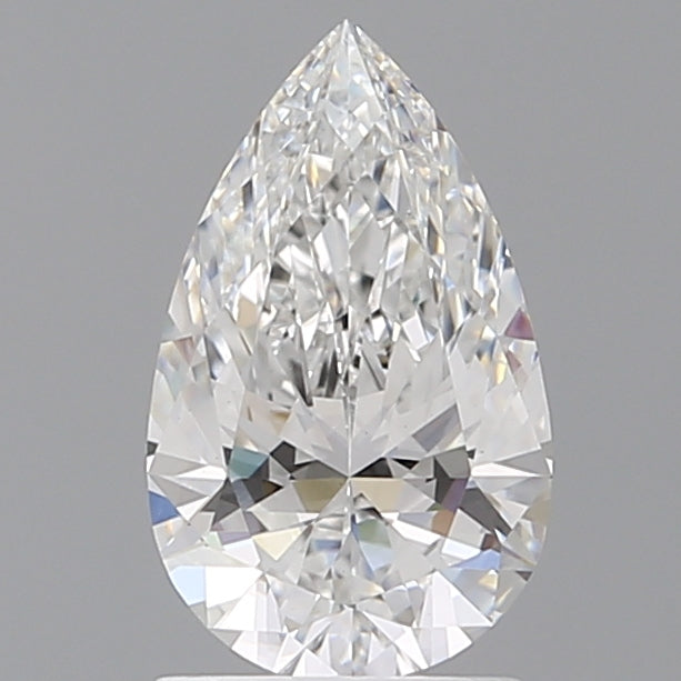 1.58 Carat Pear Shaped, Ideal Cut, E Color, VVS2 Clarity, IGI Certified Lab Grown Diamond