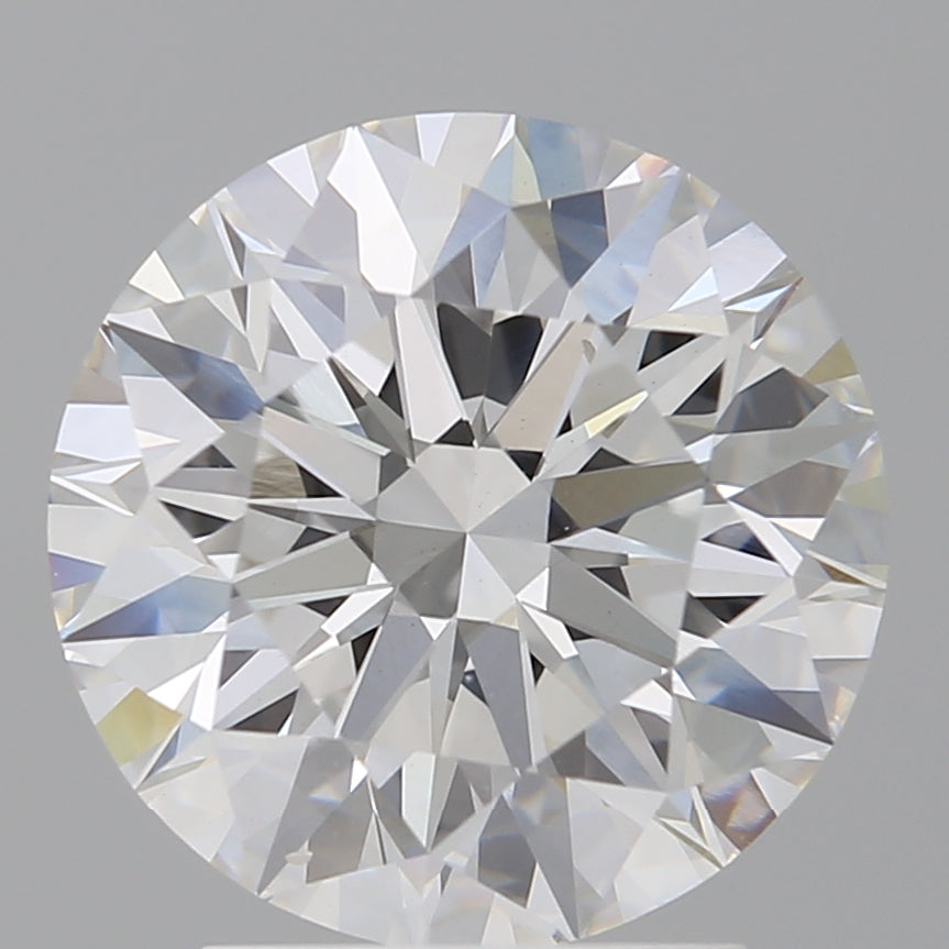 3.02 Carat Round Shaped, Excellent Cut, E Color, VS2 Clarity, IGI Certified Lab Grown Diamond