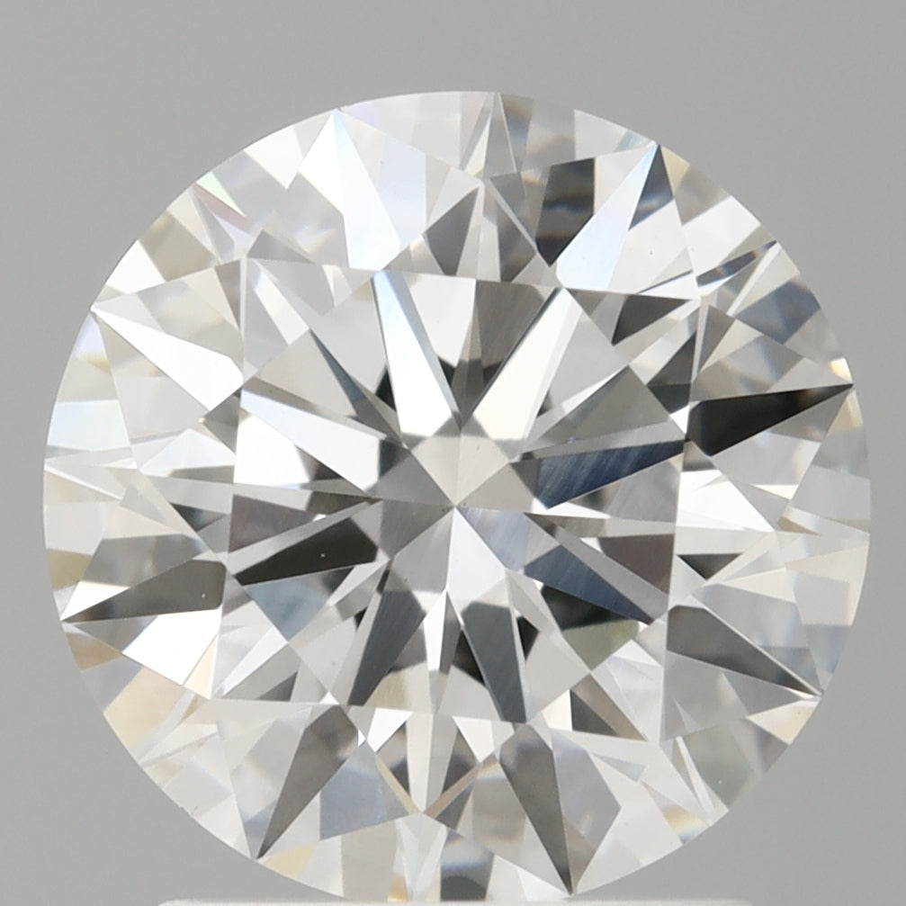 2.07 Carat Round Shaped, Ideal Cut, F Color, VVS2 Clarity, IGI Certified Lab Grown Diamond
