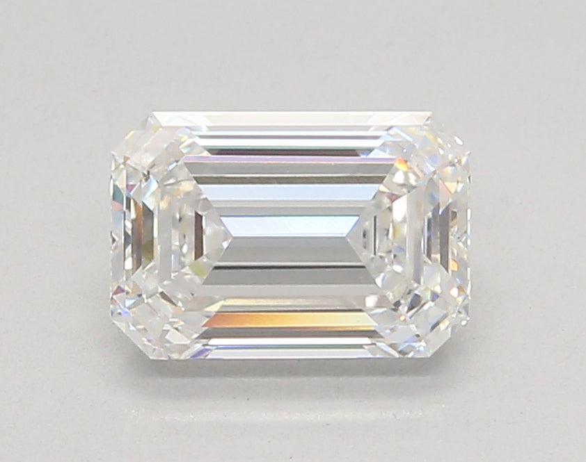 2.06 Carat Emerald Shaped, Ideal Cut, D Color, VVS1 Clarity, IGI Certified Lab Grown Diamond