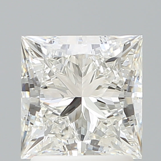 2.16 Carat Princess Shaped, Ideal Cut, F Color, VVS2 Clarity, IGI Certified Lab Grown Diamond