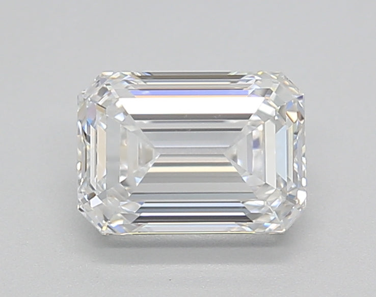 1.11 Carat Emerald Shaped, Ideal Cut, E Color, VVS1 Clarity, IGI Certified Lab Grown Diamond