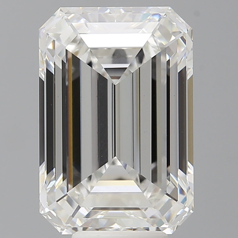 7.60 Carat Emerald Shaped, Ideal Cut, E Color, VS1 Clarity, IGI Certified Lab Grown Diamond