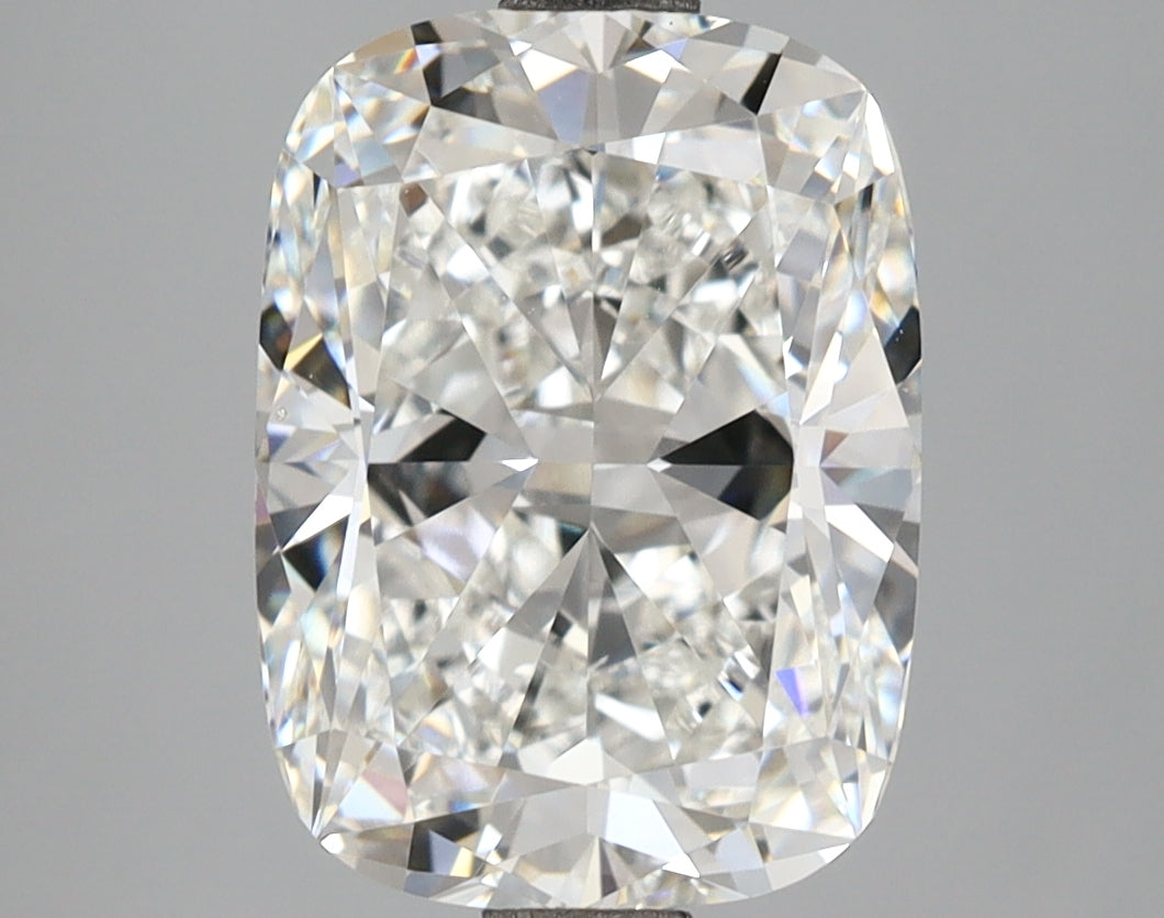 4.09 Carat Cushion Shaped, Ideal Cut, E Color, VVS2 Clarity, IGI Certified Lab Grown Diamond