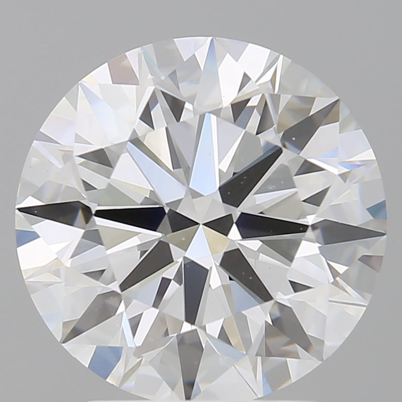 3.05 Carat Round Shaped, Ideal Cut, E Color, VVS2 Clarity, IGI Certified Lab Grown Diamond