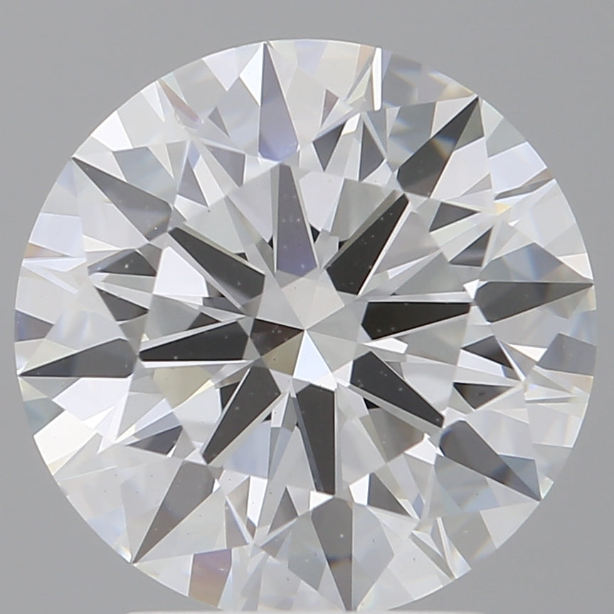 3.10 Carat Round Shaped, Ideal Cut, E Color, VVS2 Clarity, IGI Certified Lab Grown Diamond