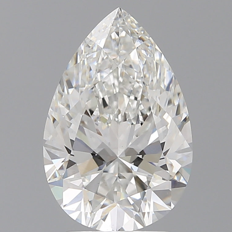 3.59 Carat Pear Shaped, Ideal Cut, E Color, VS1 Clarity, IGI Certified Lab Grown Diamond