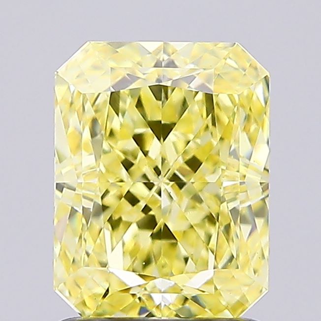 1.75 Carat Radiant Shaped, Excellent Cut, VVS2 Clarity, IGI Certified Lab Grown Diamond