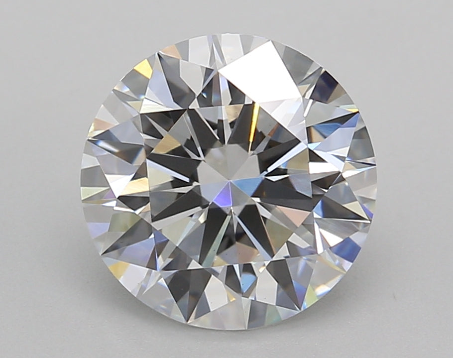 3.02 Carat Round Shaped, Ideal Cut, D Color, VVS2 Clarity, IGI Certified Lab Grown Diamond