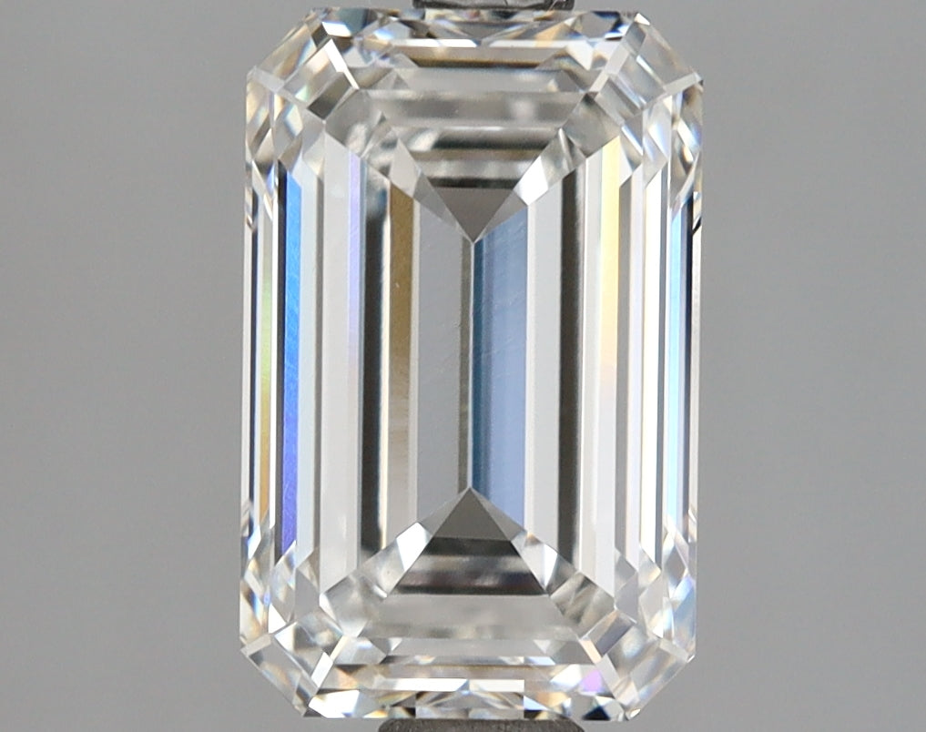 2.61 Carat Emerald Shaped, Ideal Cut, E Color, IF Clarity, IGI Certified Lab Grown Diamond