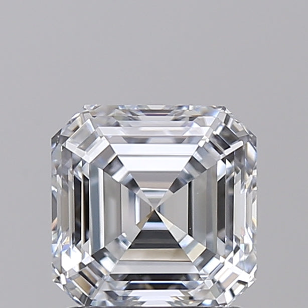 1.56 Carat Asscher Shaped, Ideal Cut, F Color, VS1 Clarity, IGI Certified Lab Grown Diamond