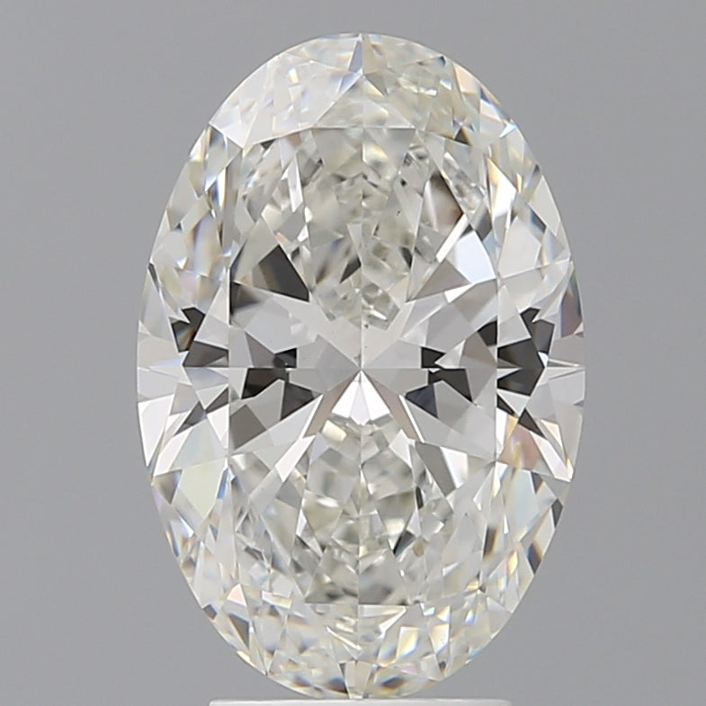 4.09 Carat Oval Shaped, Ideal Cut, G Color, VVS2 Clarity, IGI Certified Lab Grown Diamond