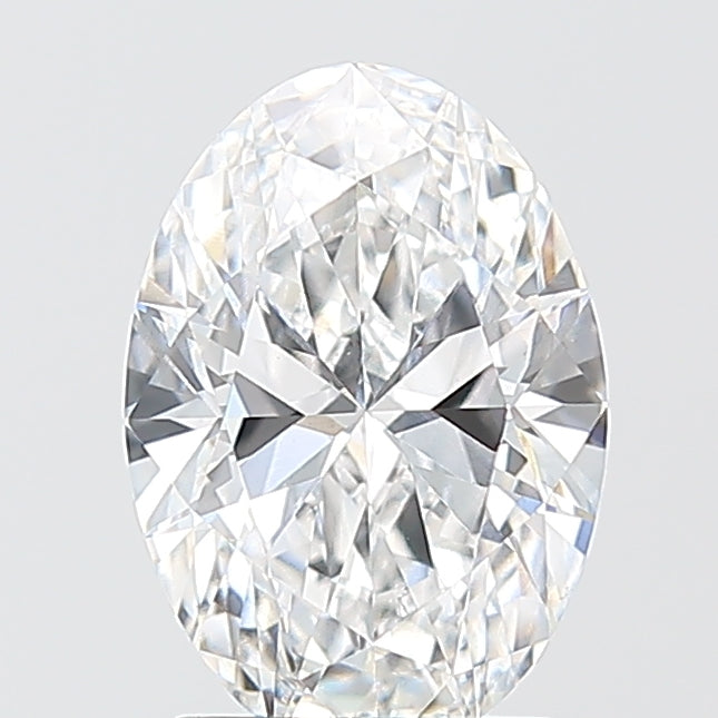 1.59 Carat Oval Shaped, Ideal Cut, D Color, VVS2 Clarity, IGI Certified Lab Grown Diamond