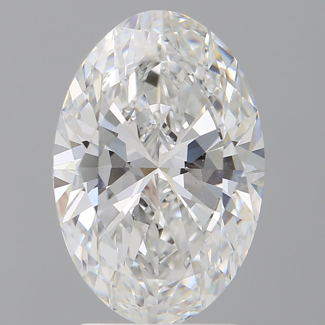 3.10 Carat Oval Shaped, Ideal Cut, E Color, VVS2 Clarity, IGI Certified Lab Grown Diamond