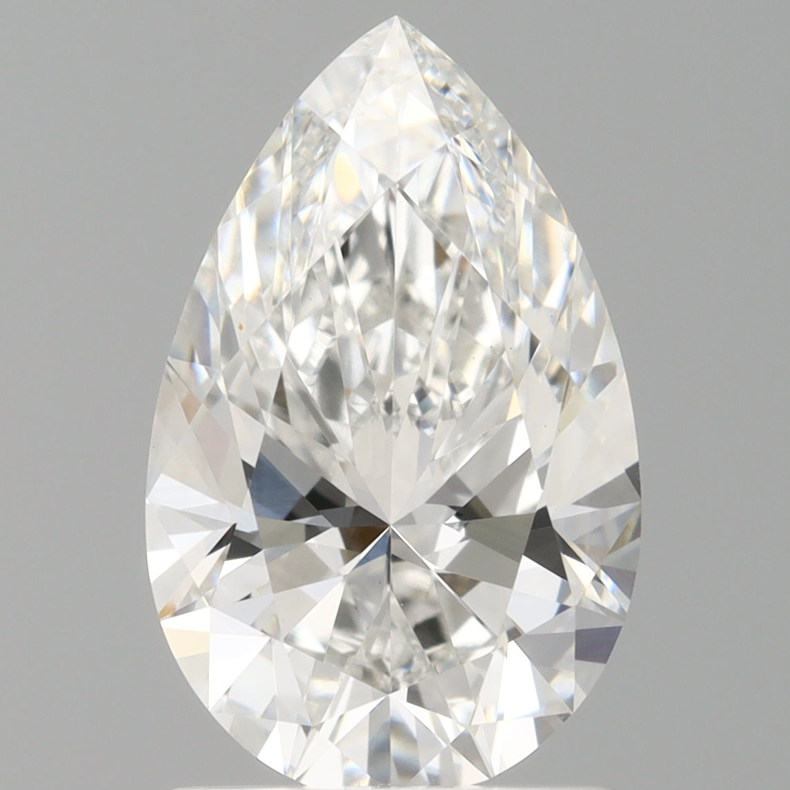 1.59 Carat Pear Shaped, Ideal Cut, E Color, VVS2 Clarity, IGI Certified Lab Grown Diamond