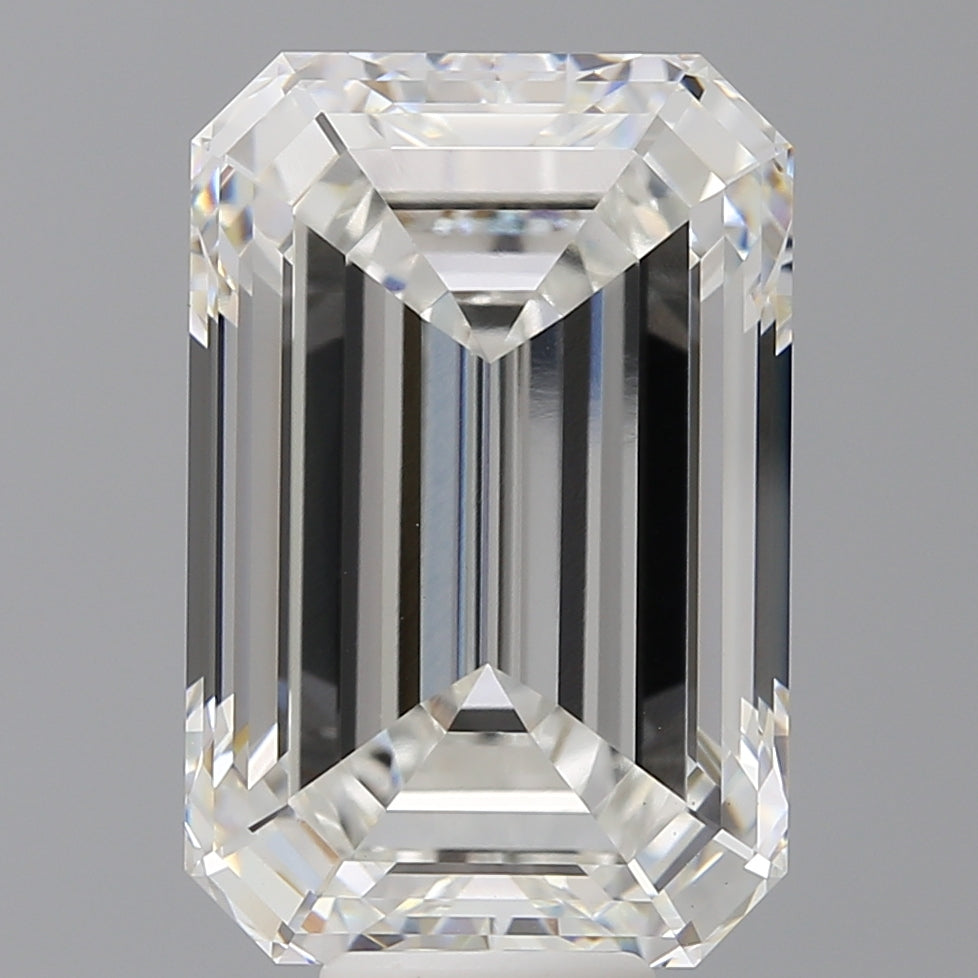 12.05 Carat Emerald Shaped, Ideal Cut, F Color, VS1 Clarity, IGI Certified Lab Grown Diamond