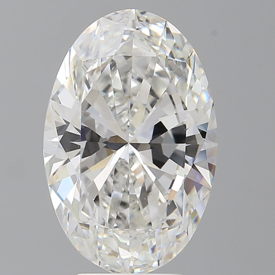 5.55 Carat Oval Shaped, Ideal Cut, F Color, VVS2 Clarity, IGI Certified Lab Grown Diamond