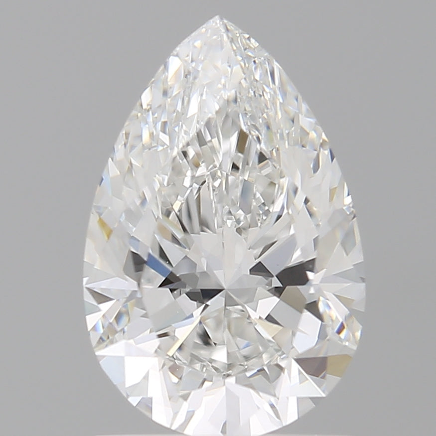 1.54 Carat Pear Shaped, Ideal Cut, E Color, VVS2 Clarity, IGI Certified Lab Grown Diamond