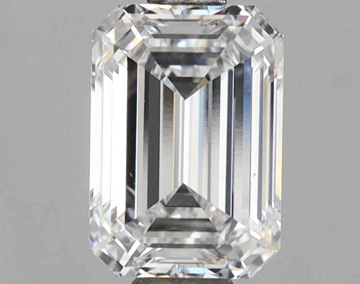 1.51 Carat Emerald Shaped, Ideal Cut, D Color, VVS2 Clarity, IGI Certified Lab Grown Diamond