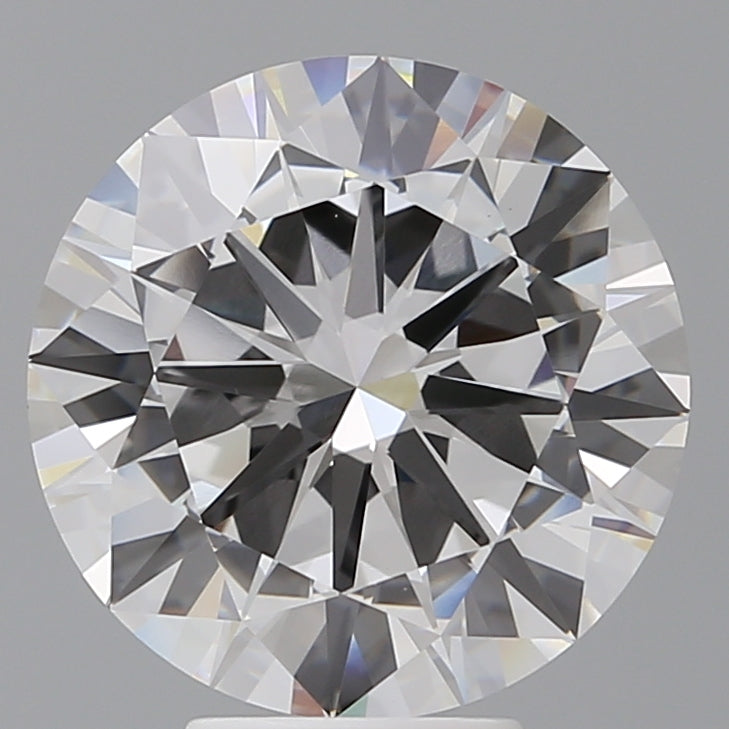 6.00 Carat Round Shaped, Excellent Cut, F Color, VVS2 Clarity, IGI Certified Lab Grown Diamond