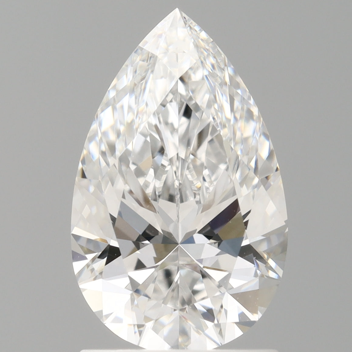 1.59 Carat Pear Shaped, Ideal Cut, E Color, VVS2 Clarity, IGI Certified Lab Grown Diamond