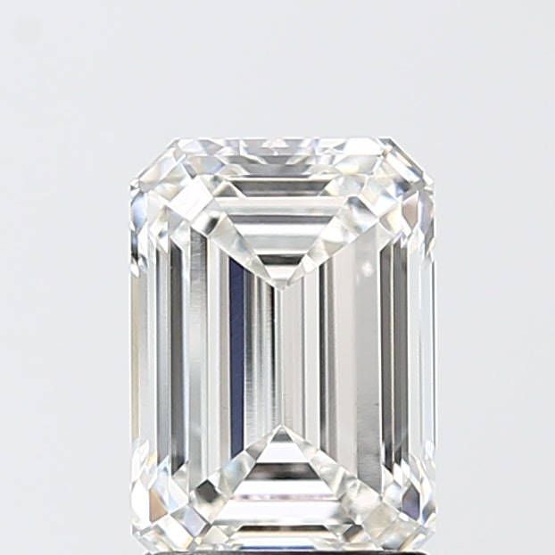 2.10 Carat Emerald Shaped, Ideal Cut, F Color, VS1 Clarity, IGI Certified Lab Grown Diamond