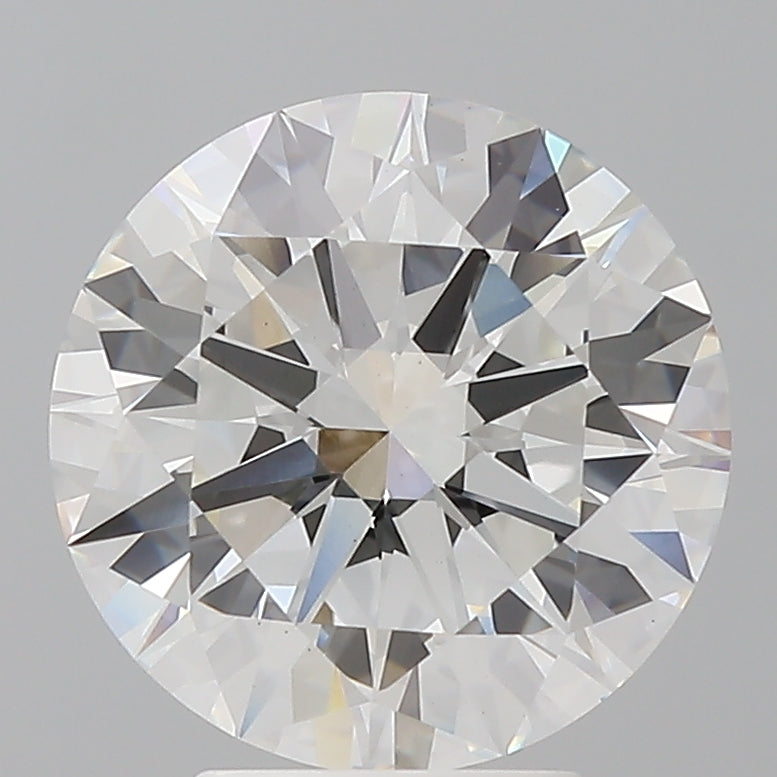 4.06 Carat Round Shaped, Excellent Cut, F Color, VVS2 Clarity, IGI Certified Lab Grown Diamond