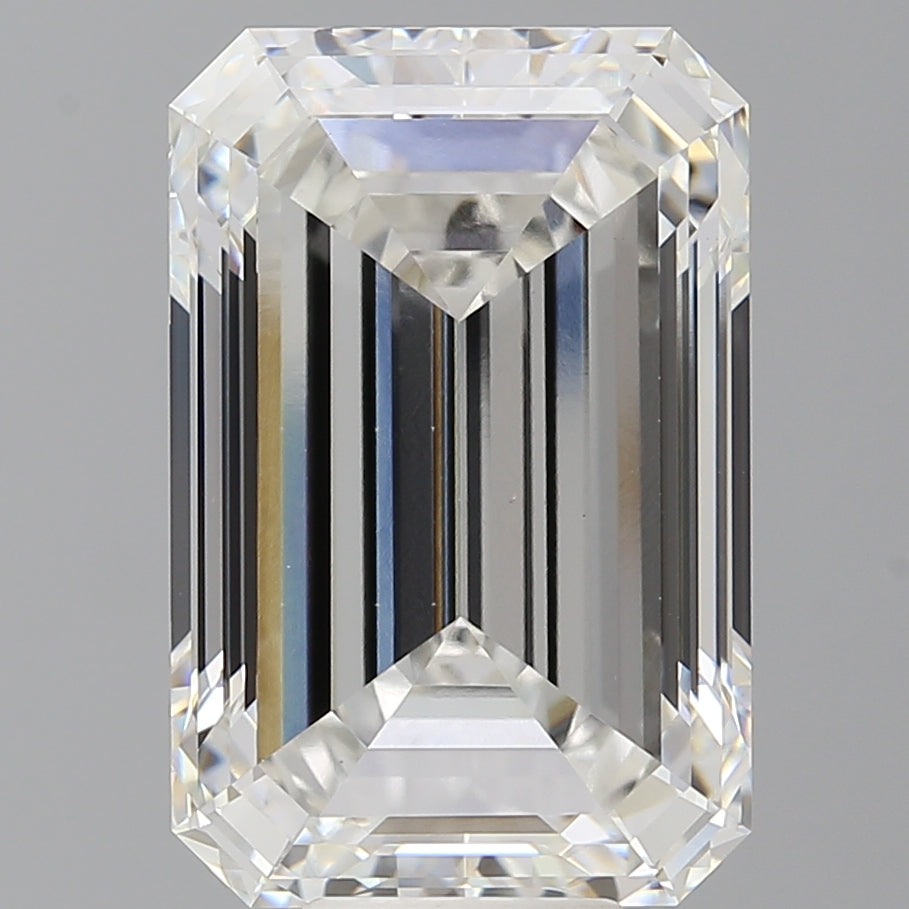 10.50 Carat Emerald Shaped, Ideal Cut, F Color, VS1 Clarity, IGI Certified Lab Grown Diamond