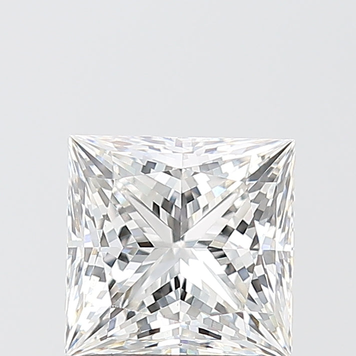 2.03 Carat Princess Shaped, Ideal Cut, F Color, VVS2 Clarity, IGI Certified Lab Grown Diamond