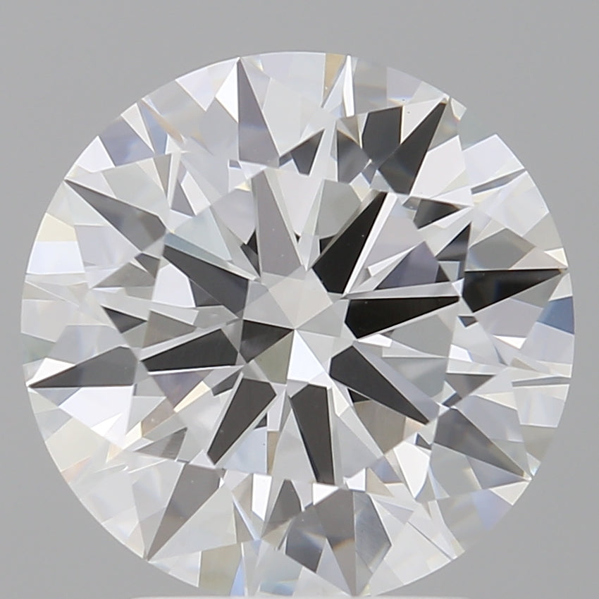 3.04 Carat Round Shaped, Ideal Cut, E Color, VVS2 Clarity, IGI Certified Lab Grown Diamond