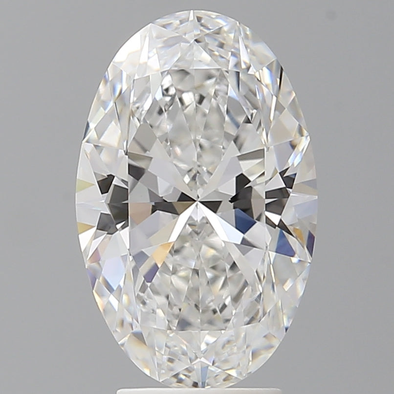 4.10 Carat Oval Shaped, Ideal Cut, E Color, VVS2 Clarity, IGI Certified Lab Grown Diamond