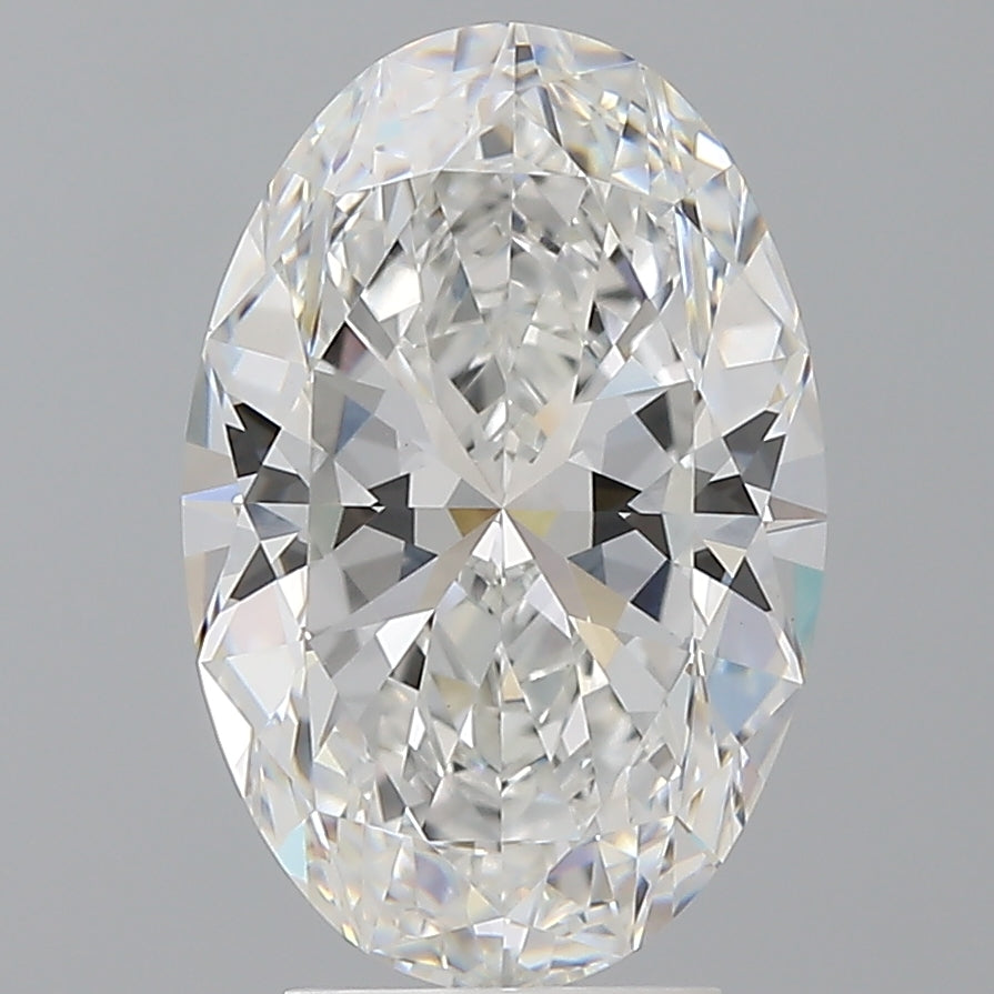 4.09 Carat Oval Shaped, Ideal Cut, E Color, VVS2 Clarity, IGI Certified Lab Grown Diamond