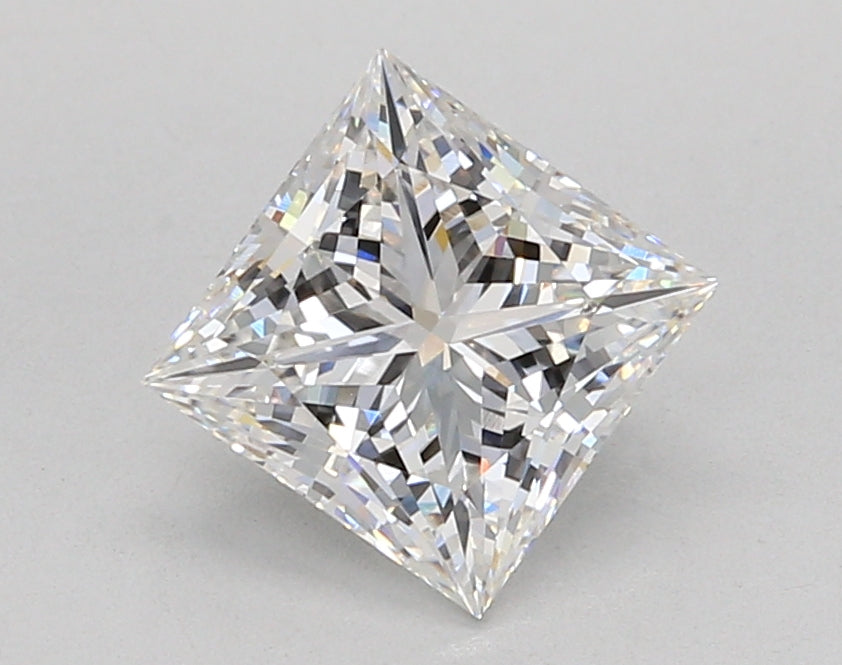 2.02 Carat Princess Shaped, Ideal Cut, E Color, VVS1 Clarity, IGI Certified Lab Grown Diamond