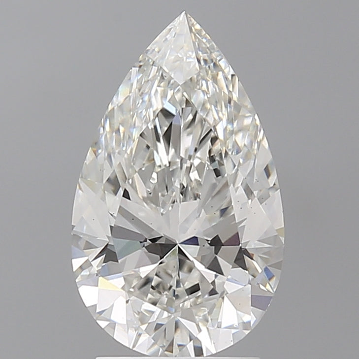 2.59 Carat Pear Shaped, Ideal Cut, F Color, VS1 Clarity, IGI Certified Lab Grown Diamond