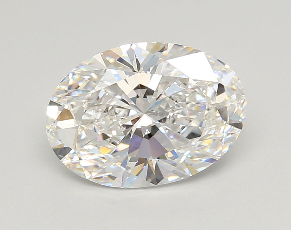 2.55 Carat Oval Shaped, Ideal Cut, D Color, IF Clarity, IGI Certified Lab Grown Diamond