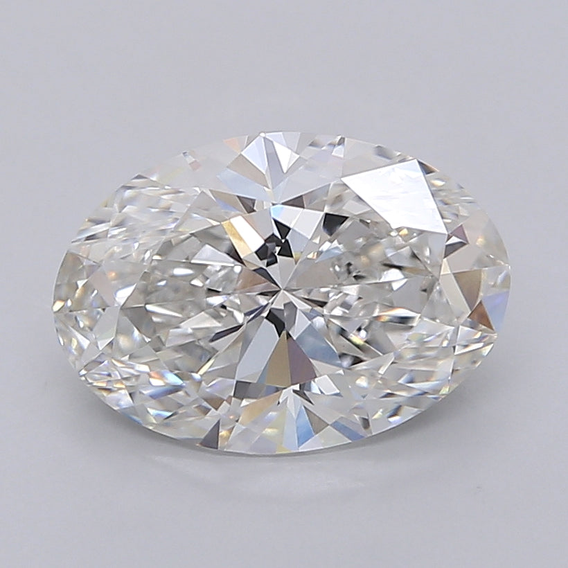 3.01 Carat Oval Shaped, Ideal Cut, G Color, VVS2 Clarity, IGI Certified Lab Grown Diamond