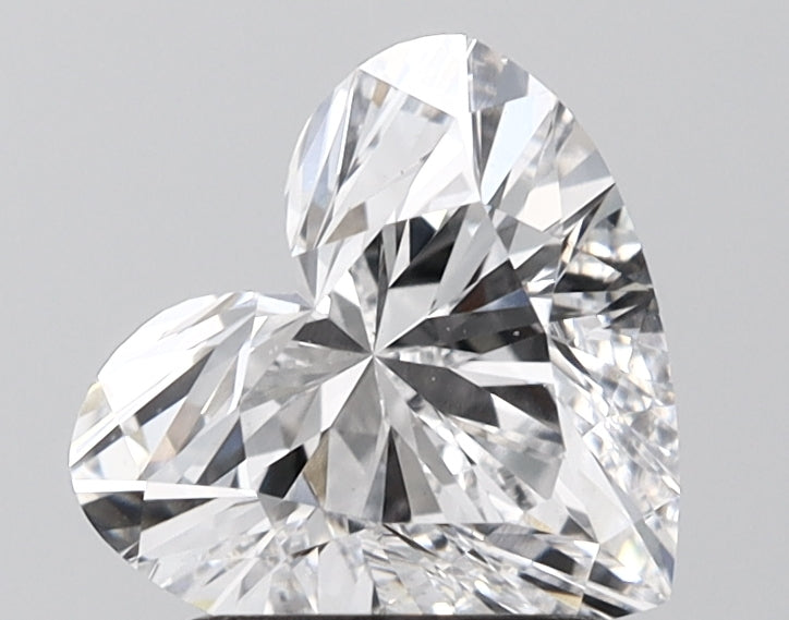 2.00 Carat Heart Shaped, Excellent Cut, D Color, VS1 Clarity, IGI Certified Lab Grown Diamond