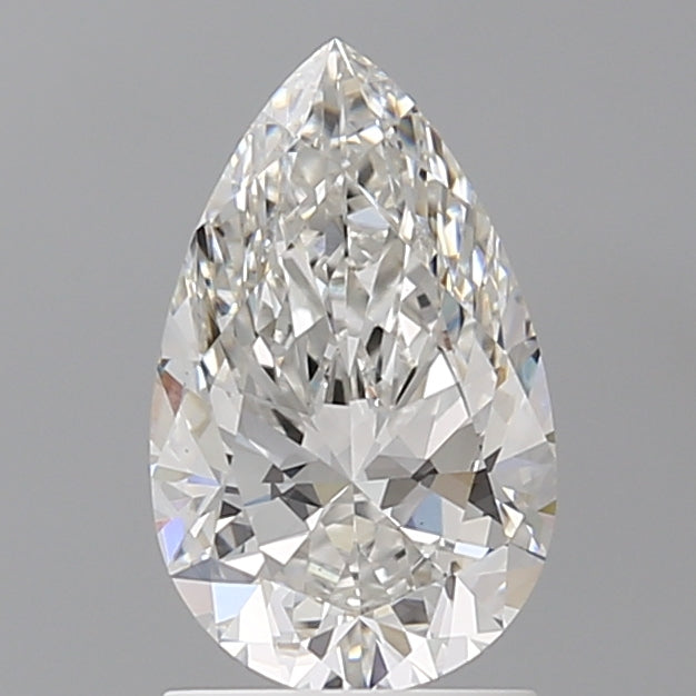 1.59 Carat Pear Shaped, Ideal Cut, F Color, VVS2 Clarity, IGI Certified Lab Grown Diamond