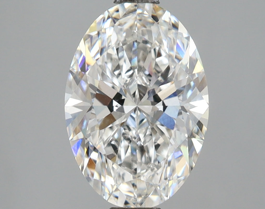 2.54 Carat Oval Shaped, Ideal Cut, F Color, VVS2 Clarity, IGI Certified Lab Grown Diamond