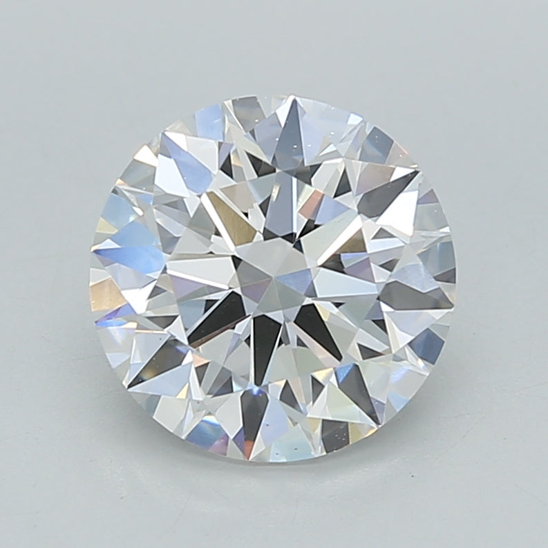 2.05 Carat Round Shaped, Ideal Cut, D Color, VS1 Clarity, IGI Certified Lab Grown Diamond