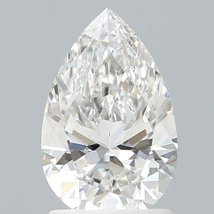 1.52 Carat Pear Shaped, Ideal Cut, F Color, VVS2 Clarity, IGI Certified Lab Grown Diamond