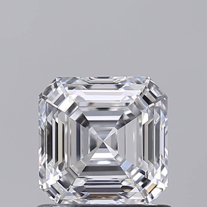 1.00 Carat Asscher Shaped, Excellent Cut, D Color, VS1 Clarity, IGI Certified Lab Grown Diamond